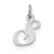 Sterling Silver Small Fancy Script Initial S Charm hide-image