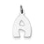 Sterling Silver Bubble Block Initial A Charm hide-image