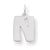 Sterling Silver Bubble Block Initial N Charm hide-image