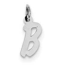 Sterling Silver Small Initial B Charm hide-image