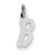 Sterling Silver Small Initial B Charm hide-image