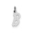 Small Initial B Charm in Sterling Silver