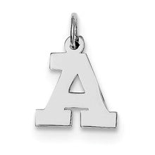 Sterling Silver Small Block Initial A Charm hide-image