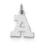 Sterling Silver Small Block Initial A Charm hide-image