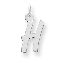 Sterling Silver Medium Initial H Charm hide-image