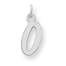 Sterling Silver Medium Initial O Charm hide-image