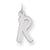 Sterling Silver Medium Initial R Charm hide-image