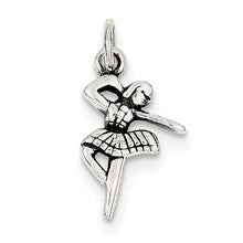 Sterling Silver Antique Ballerina Charm hide-image