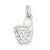 Sterling Silver Syn. Pearl Basketball in Hoop Charm hide-image