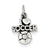 Sterling Silver Antique I (heart) Soccer Charm hide-image