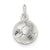 Sterling Silver Diamond Cut Soccer Ball Charm hide-image