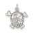 CZ Skull Charm in Sterling Silver