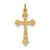 Cross Charm in Sterling Silver w/18K Plating