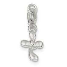 Sterling Silver Freeform Cross Charm hide-image