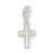 Cross Charm in Sterling Silver