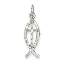 Sterling Silver Ichthus (Fish) Charm hide-image