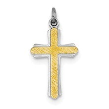 Sterling Silver & 18k Gold-Plated Cross Charm hide-image