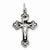 Sterling Silver Antiqued INRI Crucifix pendant, Appealing Pendants for Necklace