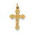 INRI Crucifix Charm in Sterling Silver & 24k Gold-Plated