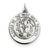 Sterling Silver Antiqued Holy Trinity Medal, Charm hide-image