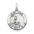 Sterling Silver Antiqued Infant Jesus Medal, Charm hide-image