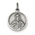 Sacred Heart of Jesus Medal Charm in Sterling Silver