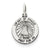 Sterling Silver Antiqued Infant of Prague Medal, Exquisite Charm hide-image