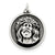 Sterling Silver Antiqued Ecce Homo Medal, Pretty Charm hide-image