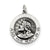 Jesus Have Mercy Medal, Charm in Sterling Silver