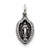 Sterling Silver Antiqued Miraculous Medal, Stylish Charm hide-image