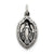 Sterling Silver Antiqued Miraculous Medal, Classy Charm hide-image