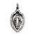 Antiqued Miraculous Medal, Appealing Charm in Sterling Silver