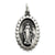 Antiqued Miraculous Medal, Fine Charm in Sterling Silver