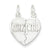 Sterling Silver Break apart Mizpah Charm hide-image