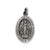 Antiqued Miraculous Medal, Charm in Sterling Silver