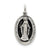 Antiqued Miraculous Medal, Adorable Charm in Sterling Silver