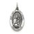 Antiqued Our Lady of Mount Carmel Medal, Classy Charm in Sterling Silver