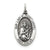 Sterling Silver Antiqued Our Lady of Mount Carmel Medal, Classy Charm hide-image