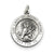 Antiqued Our Lady of Mount Carmel Medal, Charm in Sterling Silver