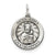 Antiqued Matka Boska Medal, Charm in Sterling Silver