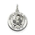 Antiqued Sacred Heart of Mary Medal, Dazzling Charm in Sterling Silver