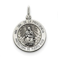 Sterling Silver Antiqued De La Providencia Medal, Delightful Charm hide-image