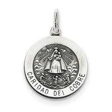 Sterling Silver Caridad del Cobre Medal, Charm hide-image