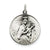 Antiqued Our Lady of the Holy Scapular Medal, Charm in Sterling Silver