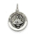 Antiqued San Juan Los Lagos Medal, Charm in Sterling Silver