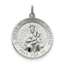 Sterling Silver Queen of the Holy Scapular Medal, Pendants and Charm hide-image