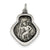 Antiqued Saint Christopher Medal, Gorgeous Charm in Sterling Silver