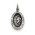 Antiqued Saint Christopher Medal, Lovely Charm in Sterling Silver