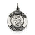 Sterling Silver Antiqued St. Christopher Medal, Classy Charm hide-image