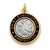 Epoxy St. Christopher Charm in Sterling Silver & 18k Plated